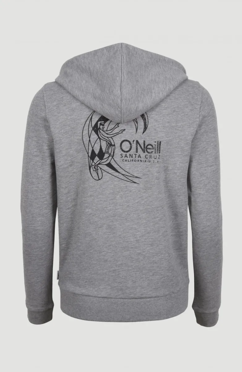 Circle Surfer Hoodie Jacket | Silver Melee