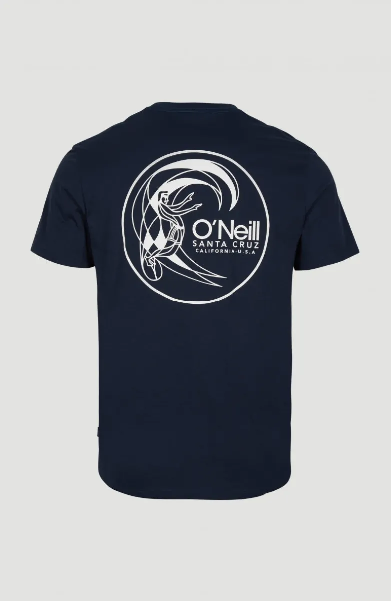 Circle Surfer T-Shirt | Ink Blue -A