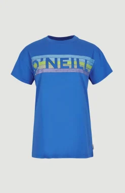 Connective Graphic Long T-shirt | Princess Blue