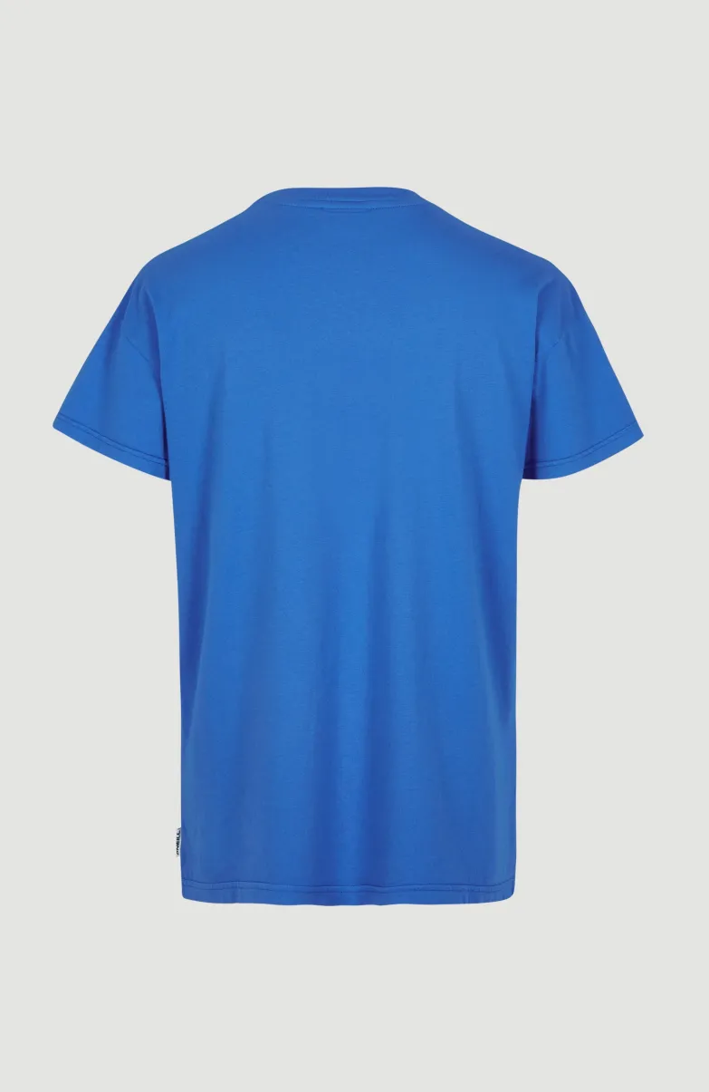 Connective Graphic Long T-shirt | Princess Blue