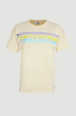 Connective Graphic Long T-shirt | Bleached Sand