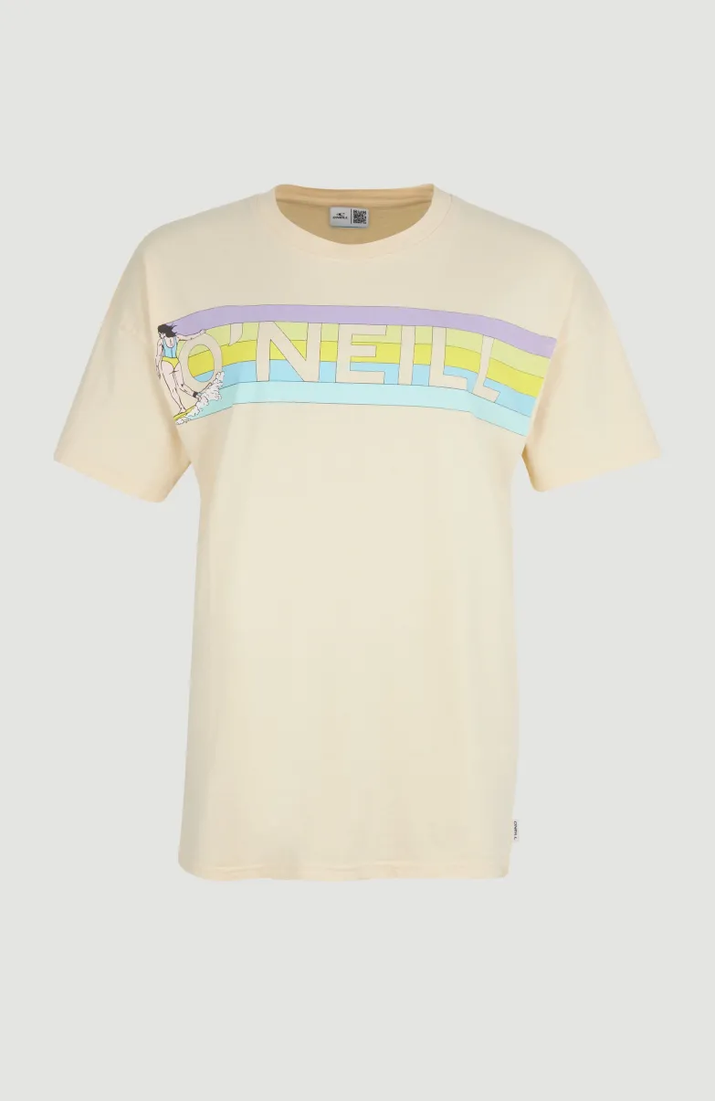Connective Graphic Long T-shirt | Bleached Sand
