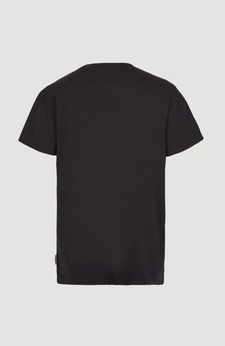 Connective Graphic Long T-shirt | Black Out