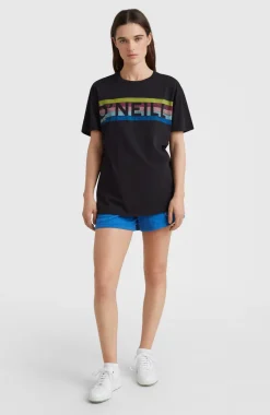 Connective Graphic Long T-shirt | Black Out