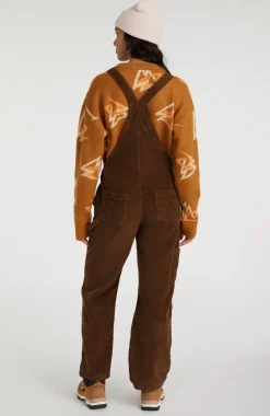 CORD DUNGAREE | Melted Chocolate