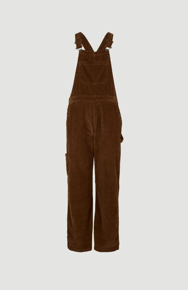 CORD DUNGAREE | Melted Chocolate