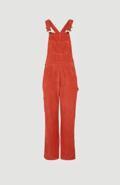 CORD DUNGAREE | Red Orcher