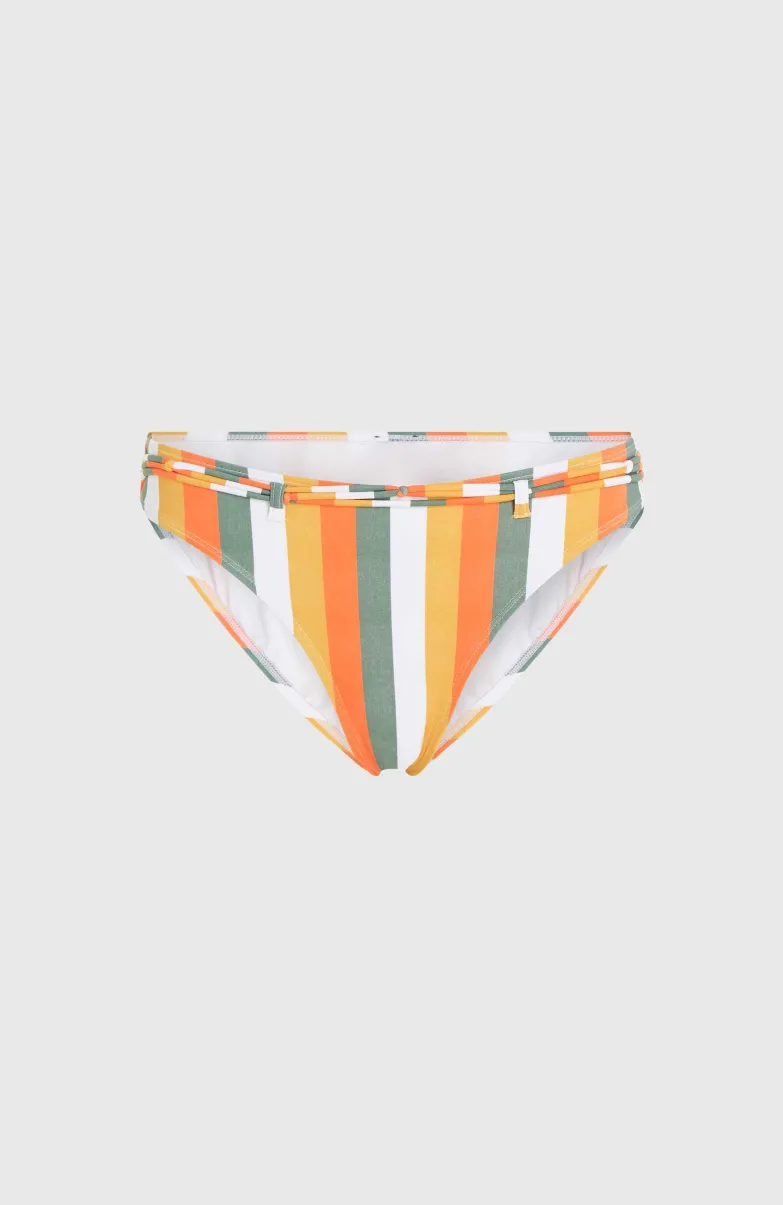 Cruz Bikinibroekje | Orange Multistripe