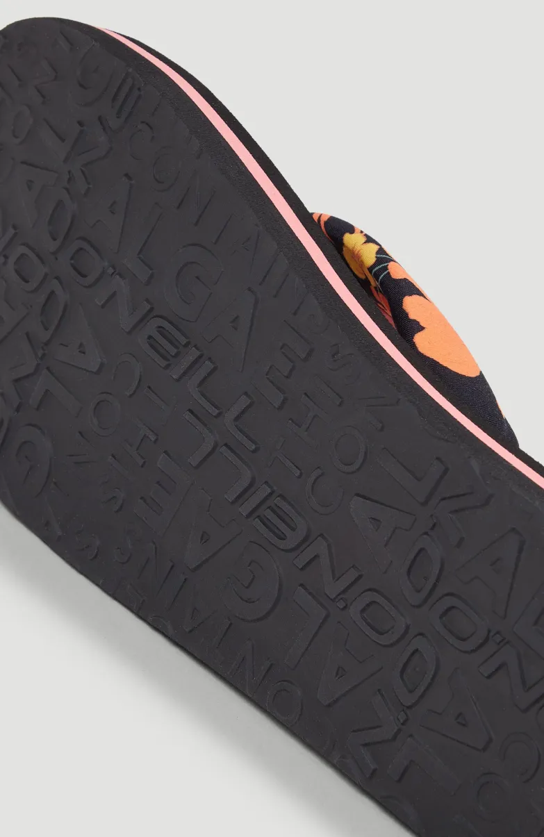 Ditsy Sun BLOOM™ Slippers | Black Bluemchen