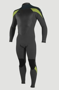 EPIC 5/4 BACK ZIP FULL WETSUIT | BLACK/GUNMETAL/DAYGLO