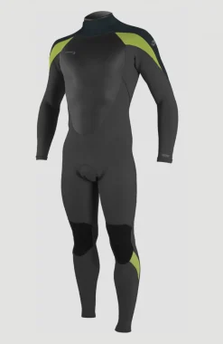 EPIC 5/4 BACK ZIP FULL WETSUIT | BLACK/GUNMETAL/DAYGLO