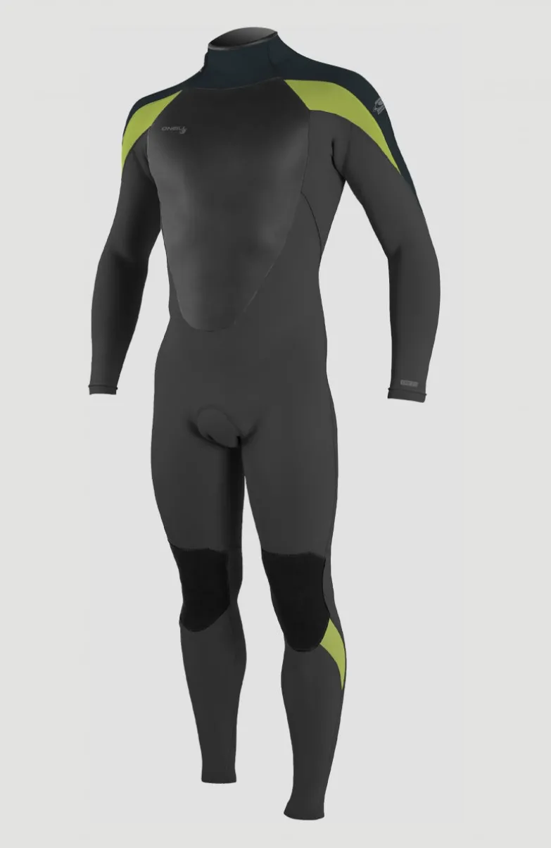 EPIC 5/4 BACK ZIP FULL WETSUIT | BLACK/GUNMETAL/DAYGLO