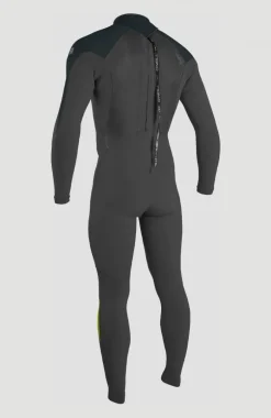 EPIC 5/4 BACK ZIP FULL WETSUIT | BLACK/GUNMETAL/DAYGLO