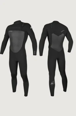 Epic 5/4mm Chest Zip Full Wetsuit | BLACK/BLACK