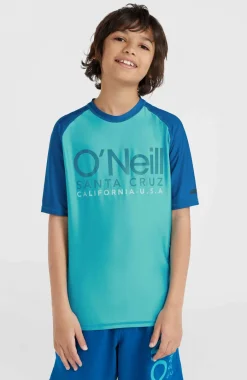 Essentials Cali Shirt Met Korte Mouwen | Neon Blue