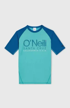 Essentials Cali Shirt Met Korte Mouwen | Neon Blue