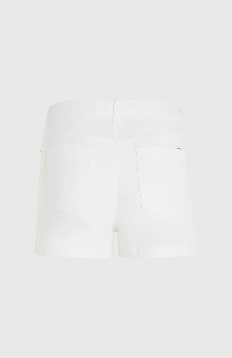 Essentials Stretchshort Met Vijf Zakken | Snow White