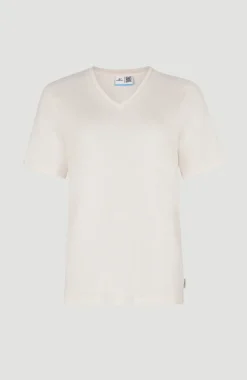 Essentials V-Neck T-Shirt | Peach Whip