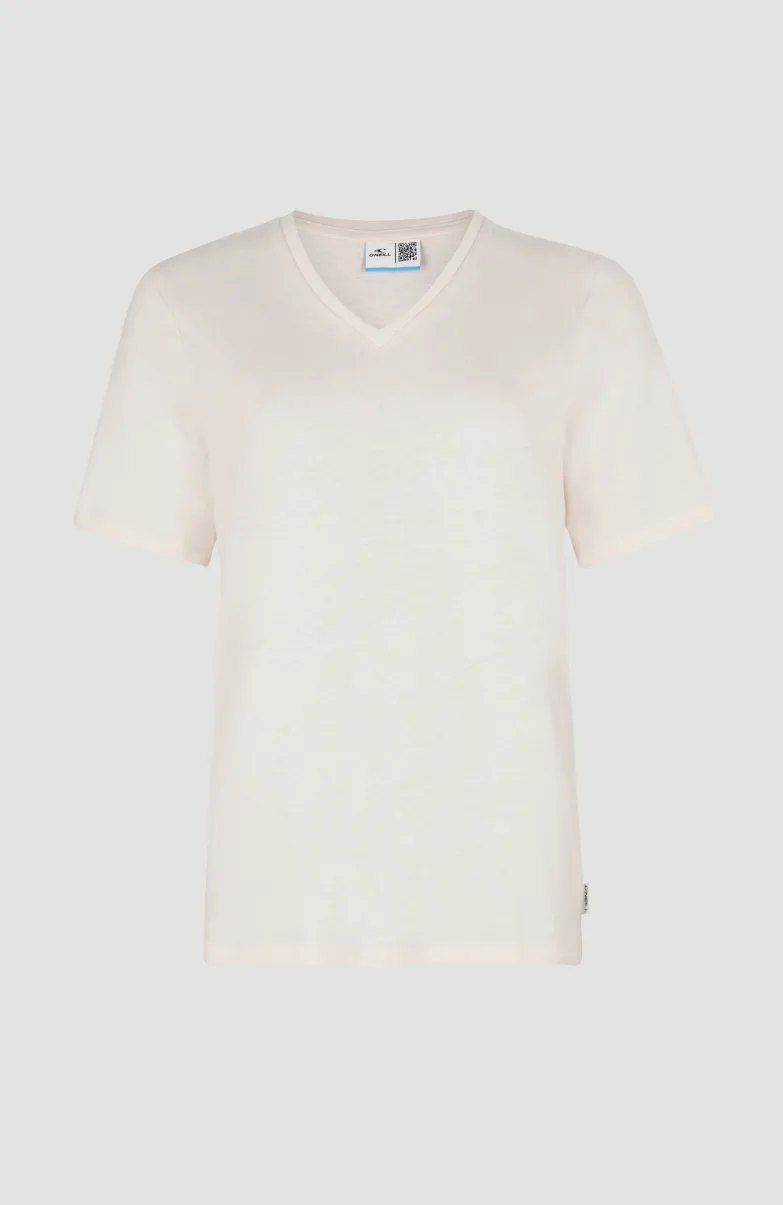 Essentials V-Neck T-Shirt | Peach Whip