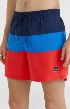 Frame Block Swim Short | Red Multi 2