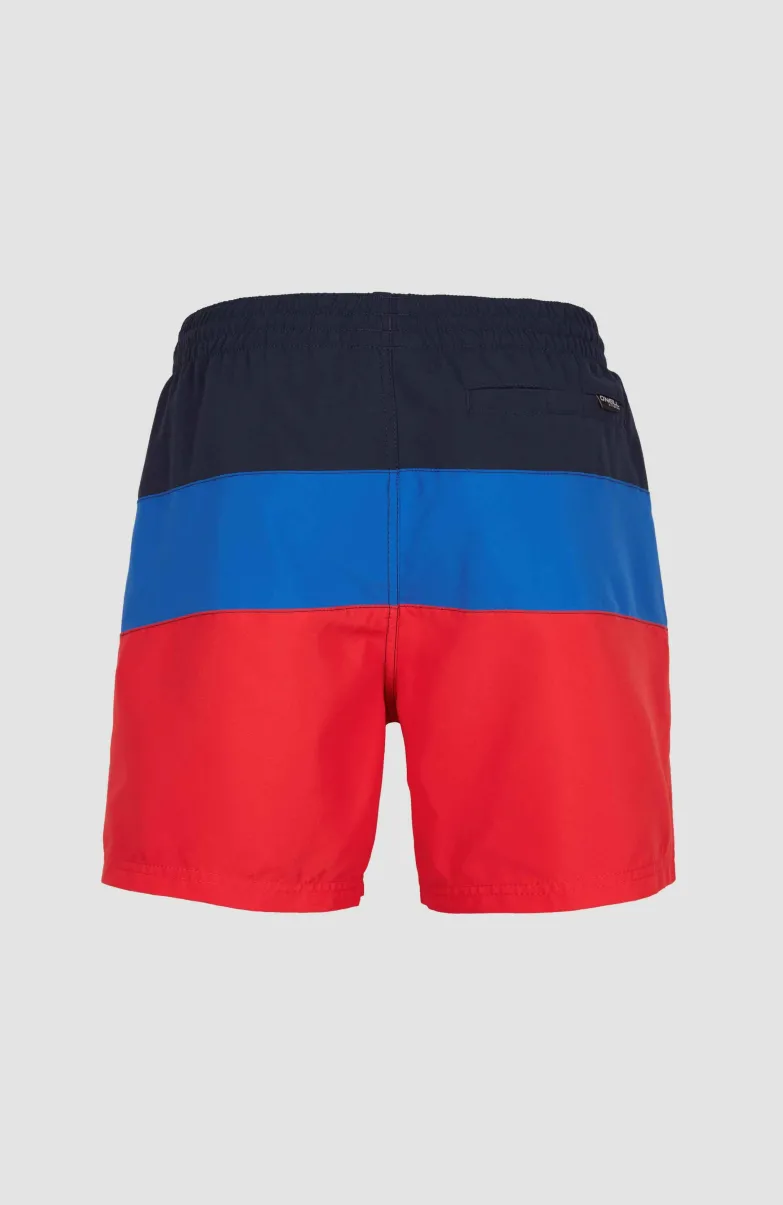 Frame Block Swim Short | Red Multi 2