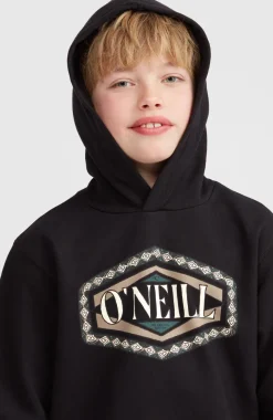 Front Print Hoodie | Black Out