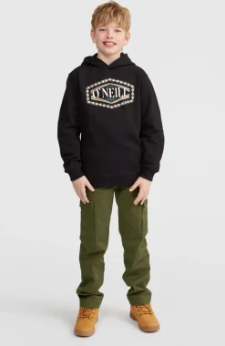 Front Print Hoodie | Black Out