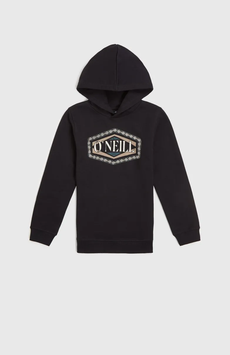 Front Print Hoodie | Black Out