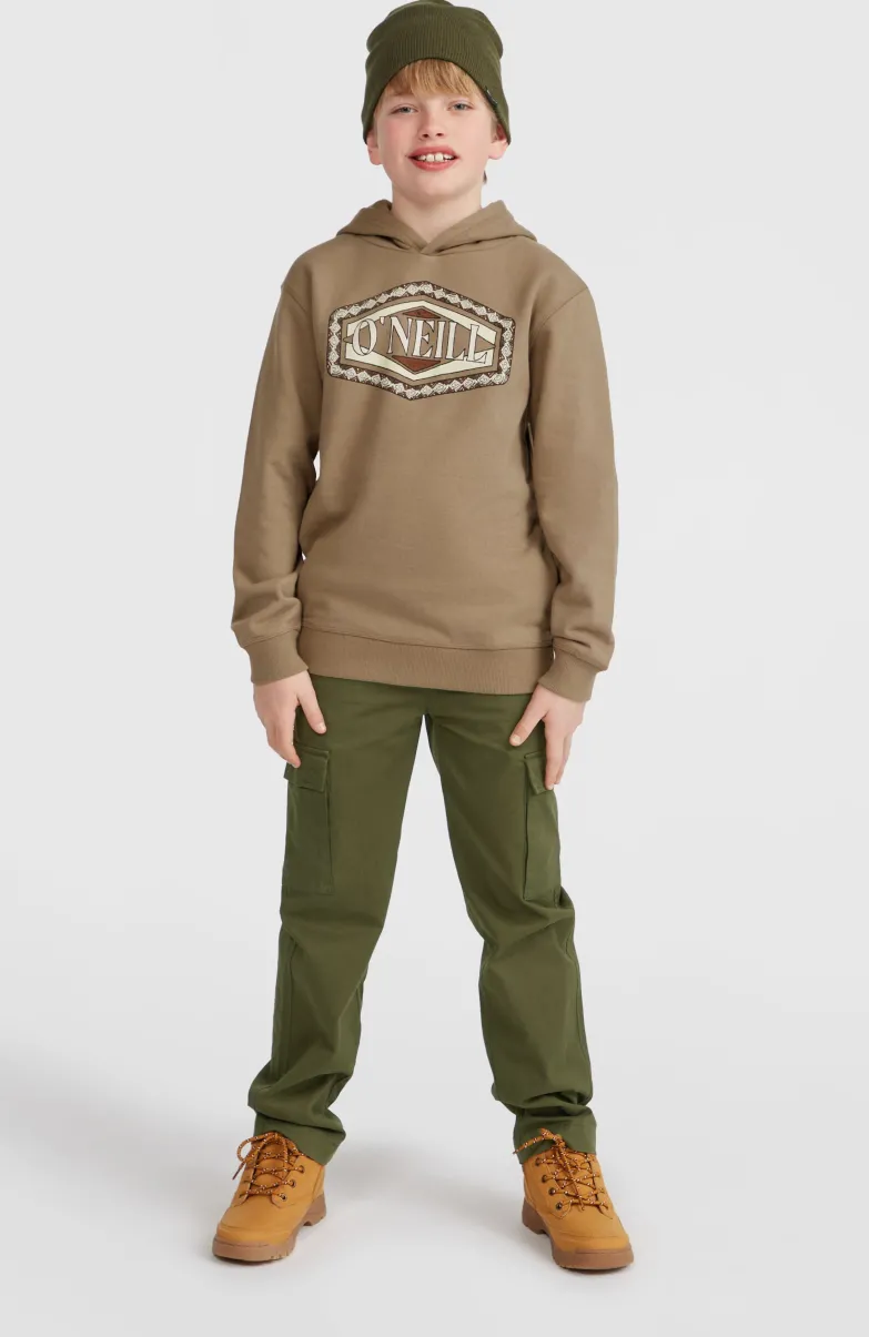 Front Print Hoodie | Concrete