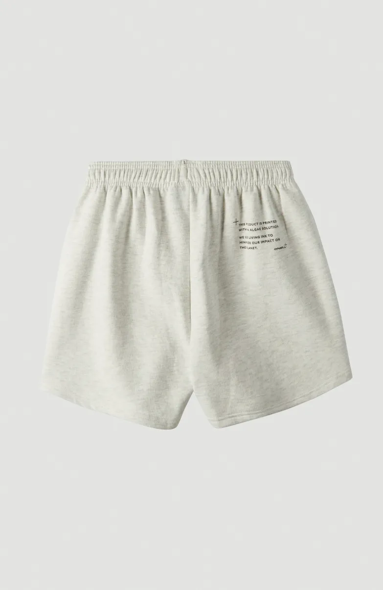 Future Surf High-Waist Joggingshort | White Melange