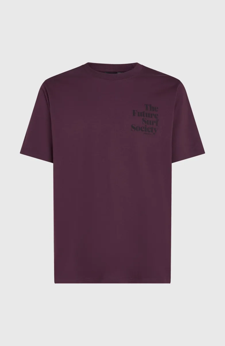 Future Surf Society T-shirt | Aubergine