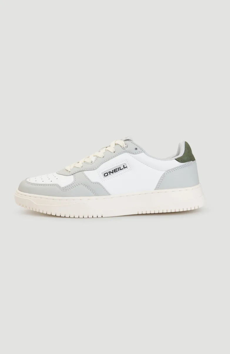 GALVESTON LOW Sneaker | Cool Grey/ White