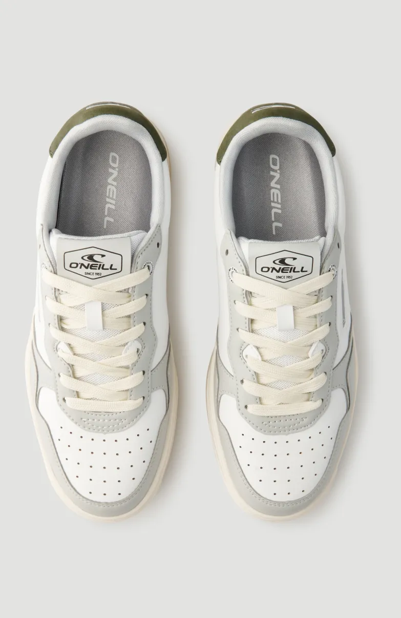 GALVESTON LOW Sneaker | Cool Grey/ White
