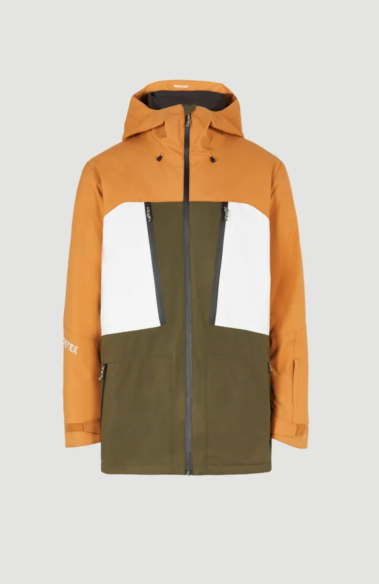 GORE-TEX Psycho Tech Wintersportjas | Rich Caramel Colour Block
