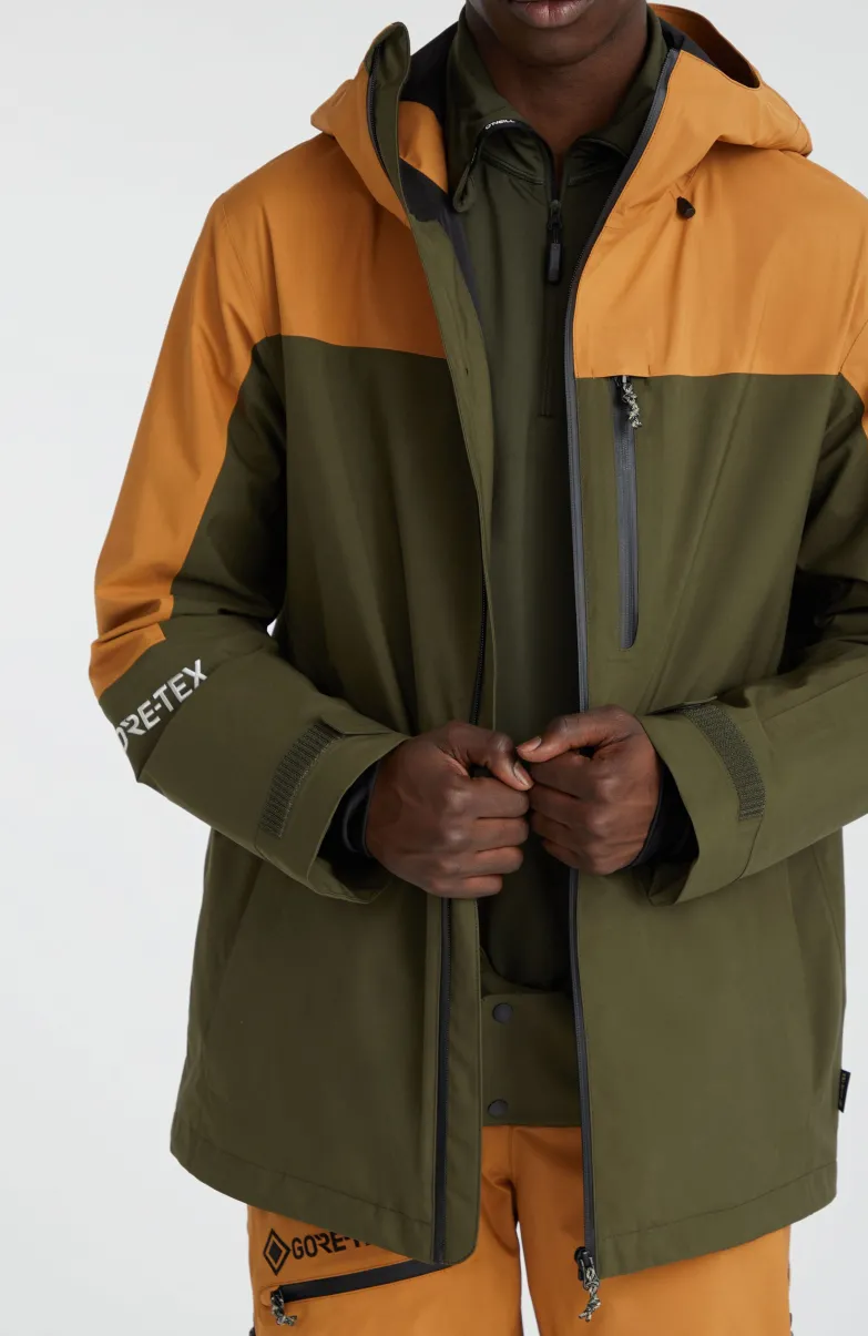 GORE-TEX Psycho Wintersportjas | Rich Caramel Colour Block