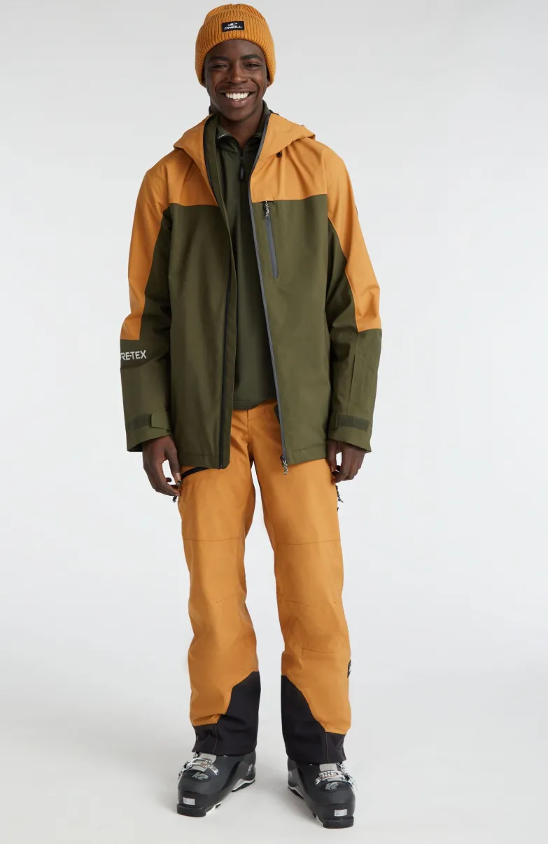 GORE-TEX Psycho Wintersportjas | Rich Caramel Colour Block