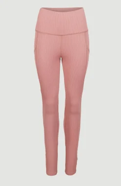Hike Rib High Waist Legging | Ash Rose