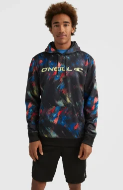 Hoodie Rutile Fleece | Black Future Fade