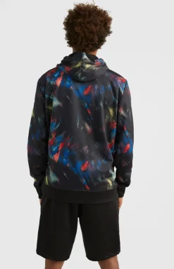 Hoodie Rutile Fleece | Black Future Fade