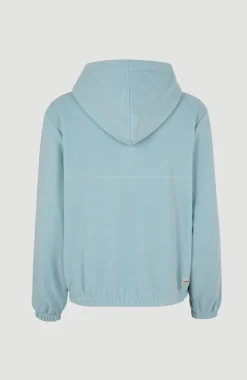 Hoodie Superfleece Met Halve Rits | Adley Blue