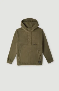 Hoodie Superfleece Met Halve Rits | Forest Night