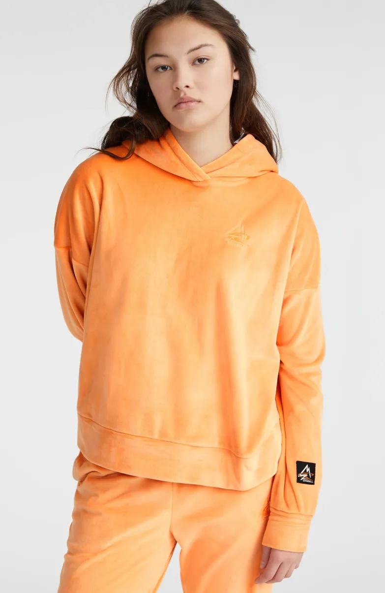 Hoodie Velour Fleece | Giorgia Peach