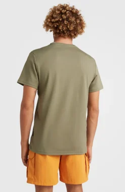 Hybrid Logo T-shirt | Deep Lichen Green