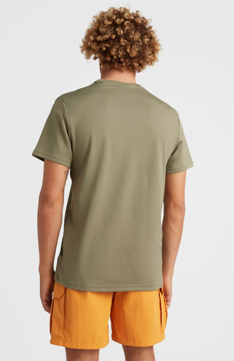 Hybrid Logo T-shirt | Deep Lichen Green