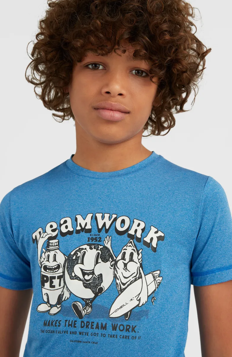 Hybrid Teamwork T-shirt | Princess Blue