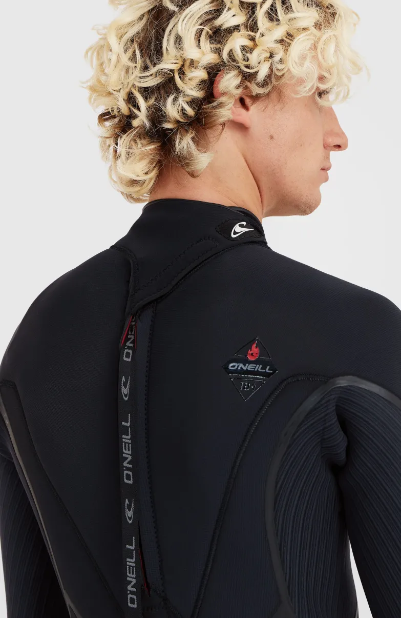 Hyperfreak Fire 4/3+mm Back Zip Full Wetsuit | BLACK/BLACK