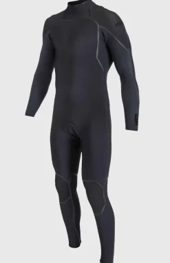 Hyperfreak Fire 4/3+mm Back Zip Full Wetsuit | BLACK/BLACK