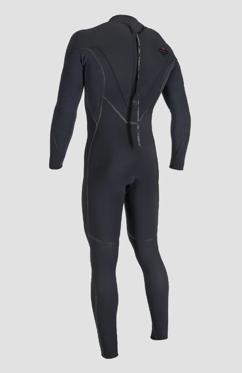 Hyperfreak Fire 5/4+mm Back Zip Full Wetsuit | BLACK/BLACK