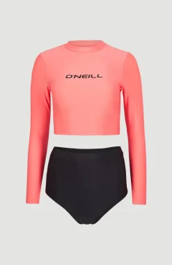 Hyperfreak Longsleeve Badpakset | Georgia Peach Colour Block