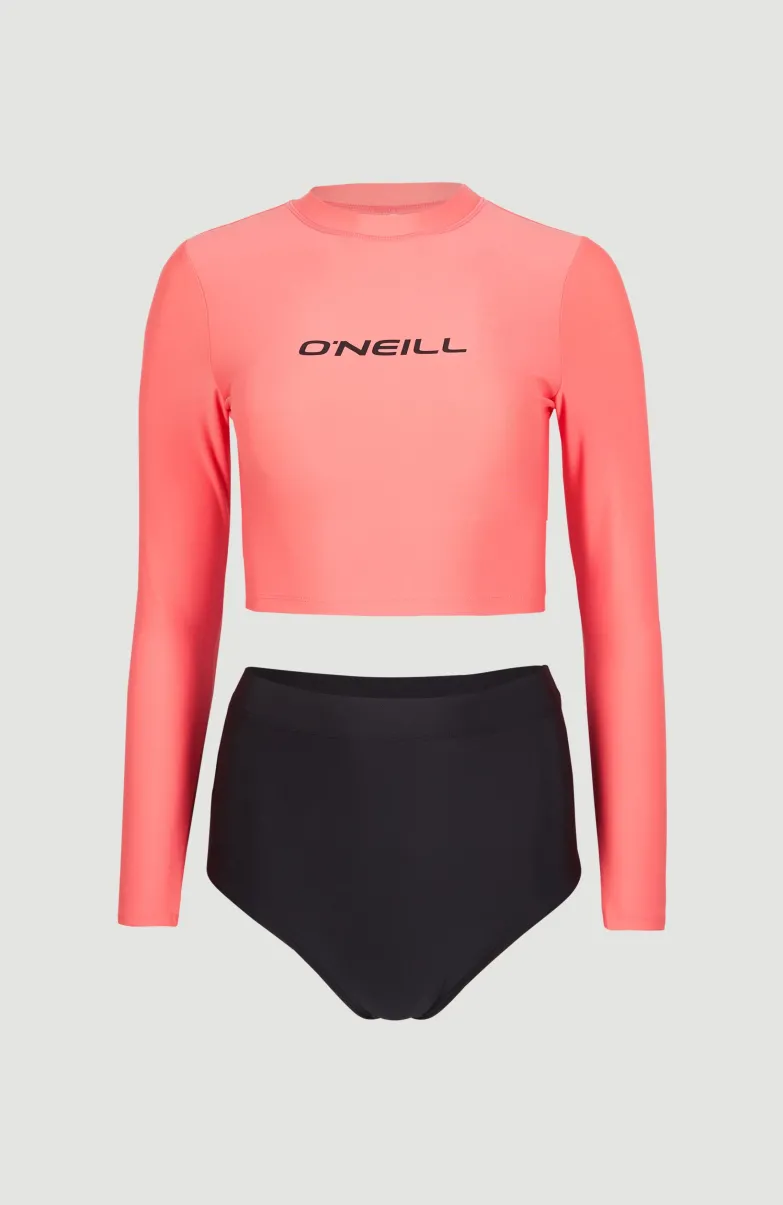 Hyperfreak Longsleeve Badpakset | Georgia Peach Colour Block
